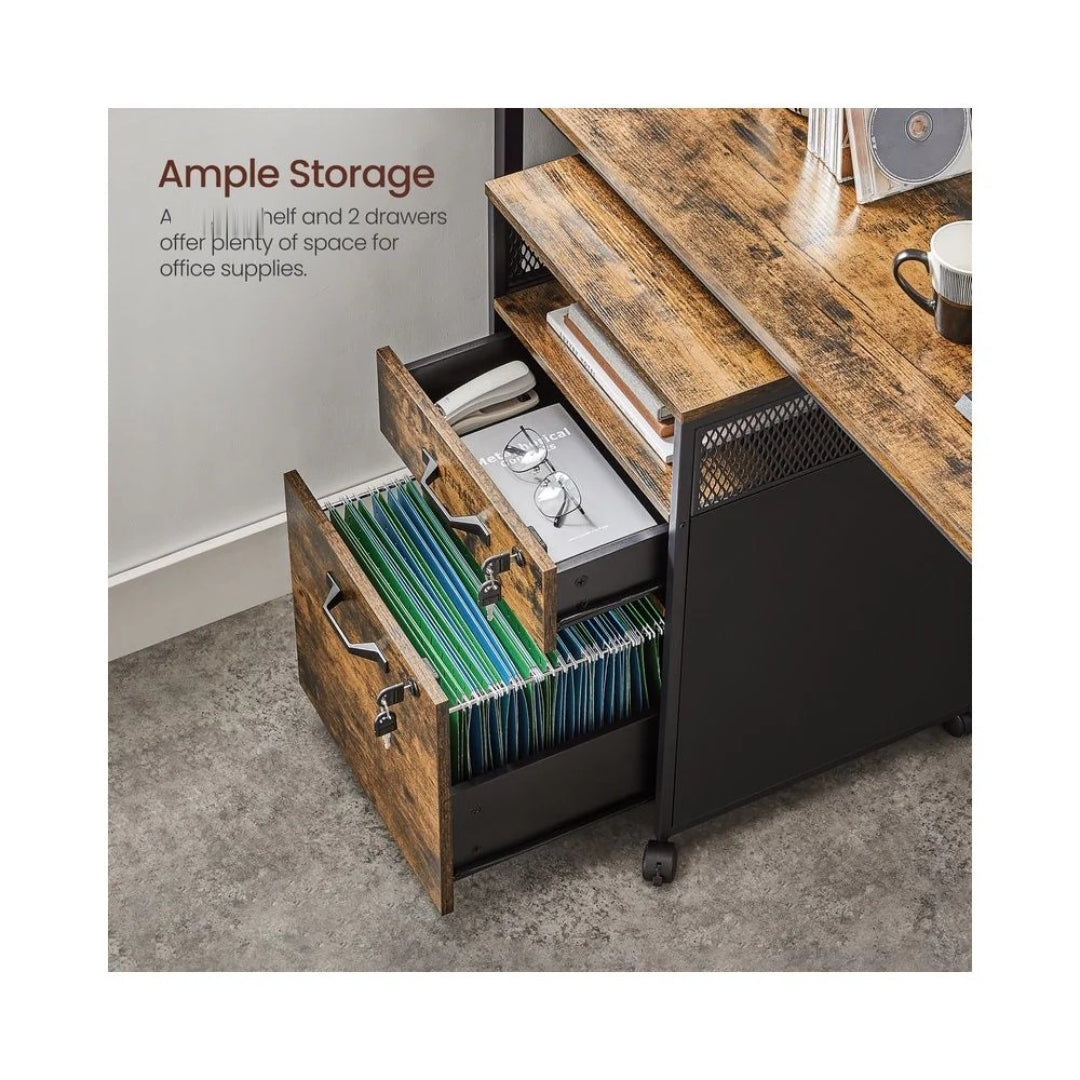 Mobile Filing Cabinet With Wheels – product view 8 | Ridgefield Furniture
