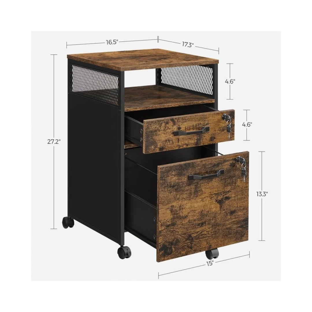 Mobile Filing Cabinet With Wheels – product view 10 | Ridgefield Furniture