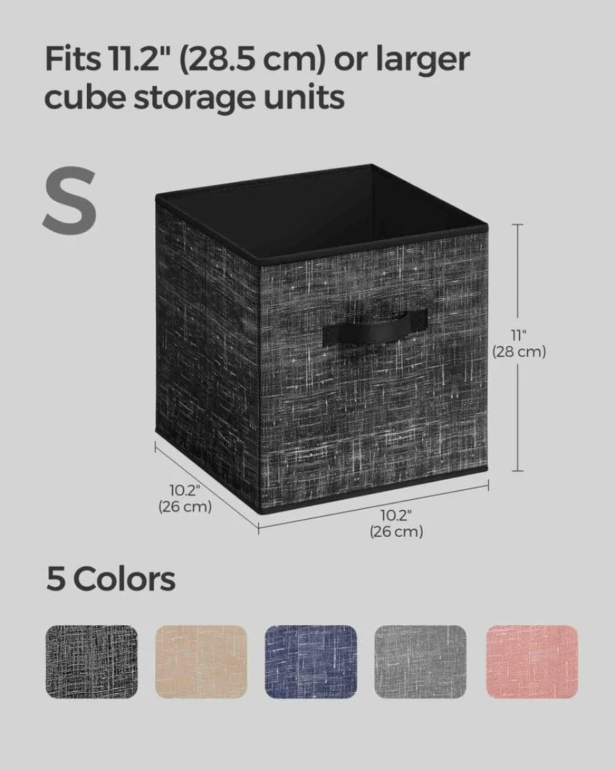 Foldable Storage Cubes Set Of 8 Fabric Bins – product view 13 | Ridgefield Furniture