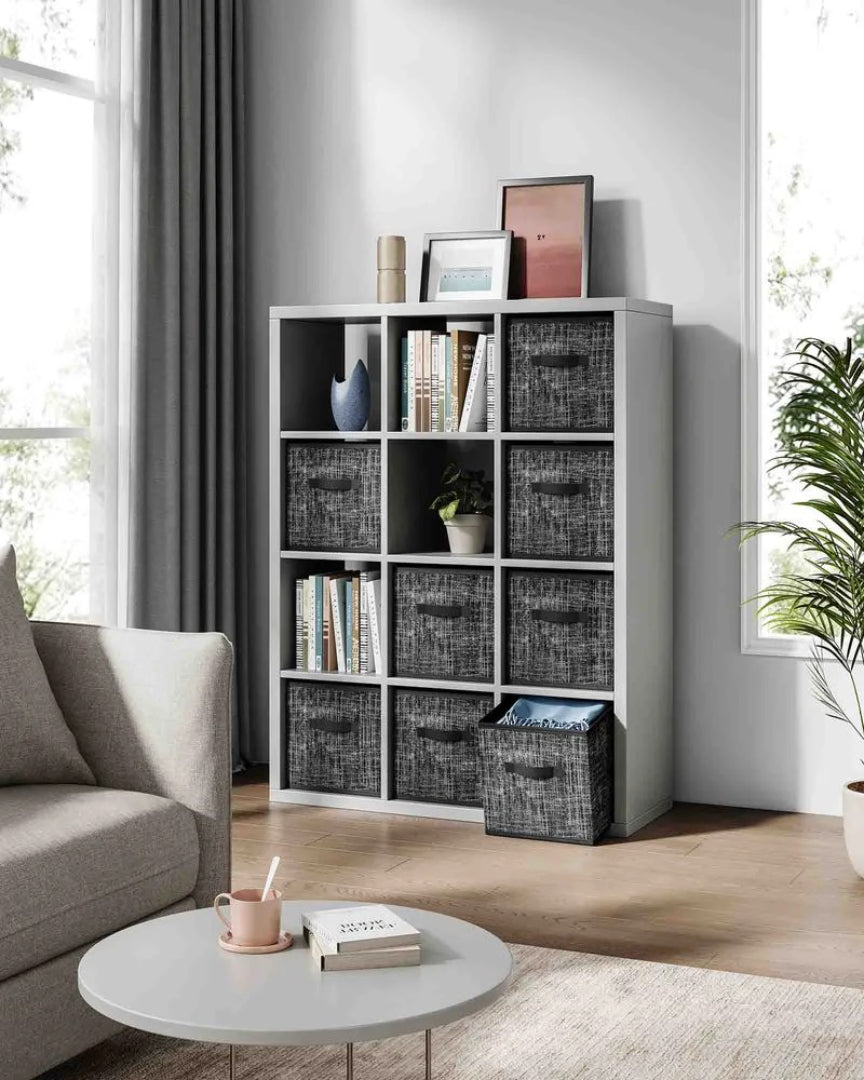Foldable Storage Cubes Set Of 8 Fabric Bins – product view 17 | Ridgefield Furniture