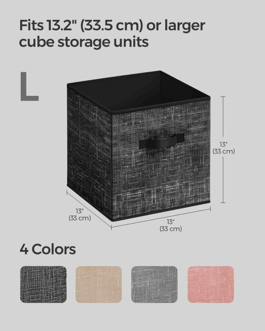 Foldable Storage Cubes Set Of 8 Fabric Bins – product view 18 | Ridgefield Furniture