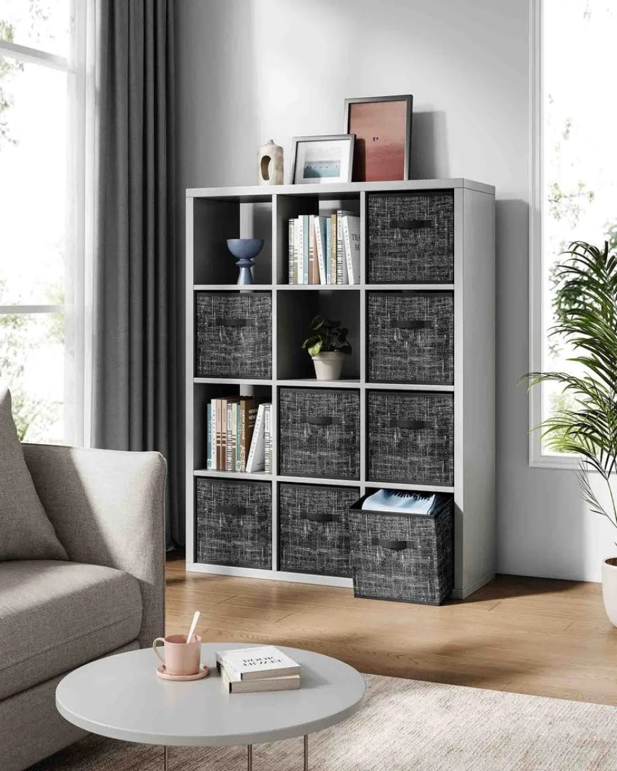 Foldable Storage Cubes Set Of 8 Fabric Bins – product view 19 | Ridgefield Furniture