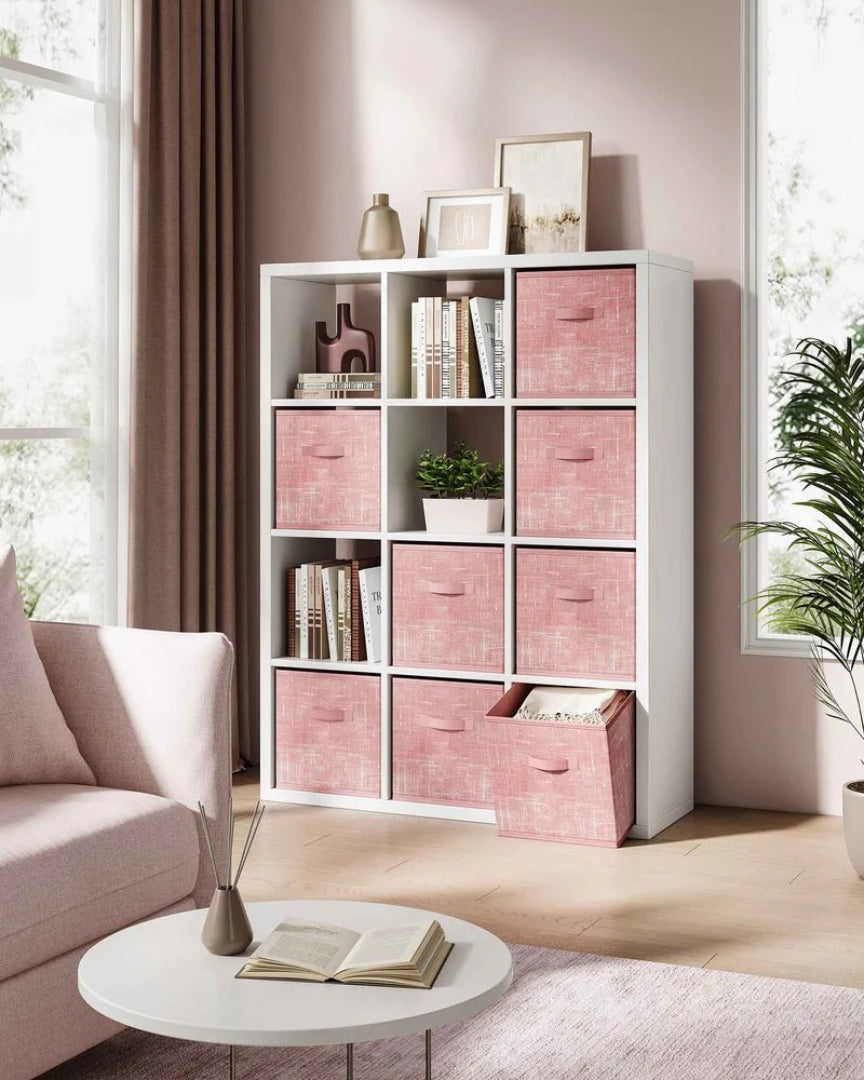 Foldable Storage Cubes Set Of 8 Fabric Bins – product view 30 | Ridgefield Furniture