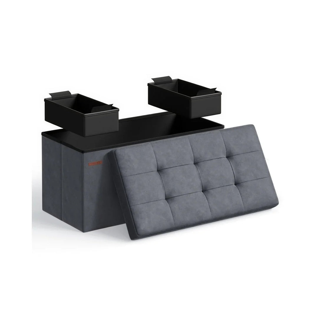 30/43 Inch Storage Ottoman Bench With Flip Lid & Storage Boxes – product view 2 | Ridgefield Furniture