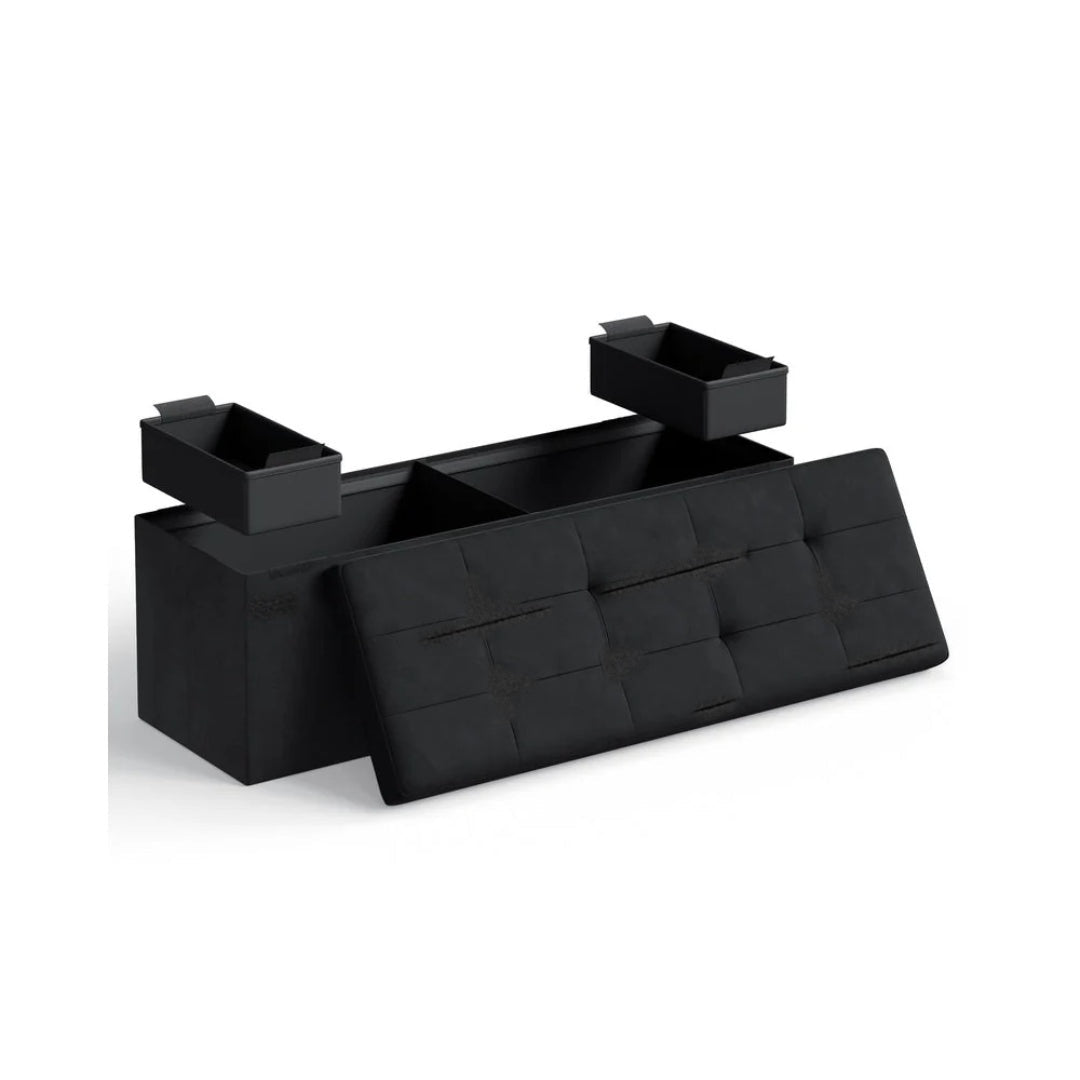 30/43 Inch Storage Ottoman Bench With Flip Lid & Storage Boxes – product view 6 | Ridgefield Furniture