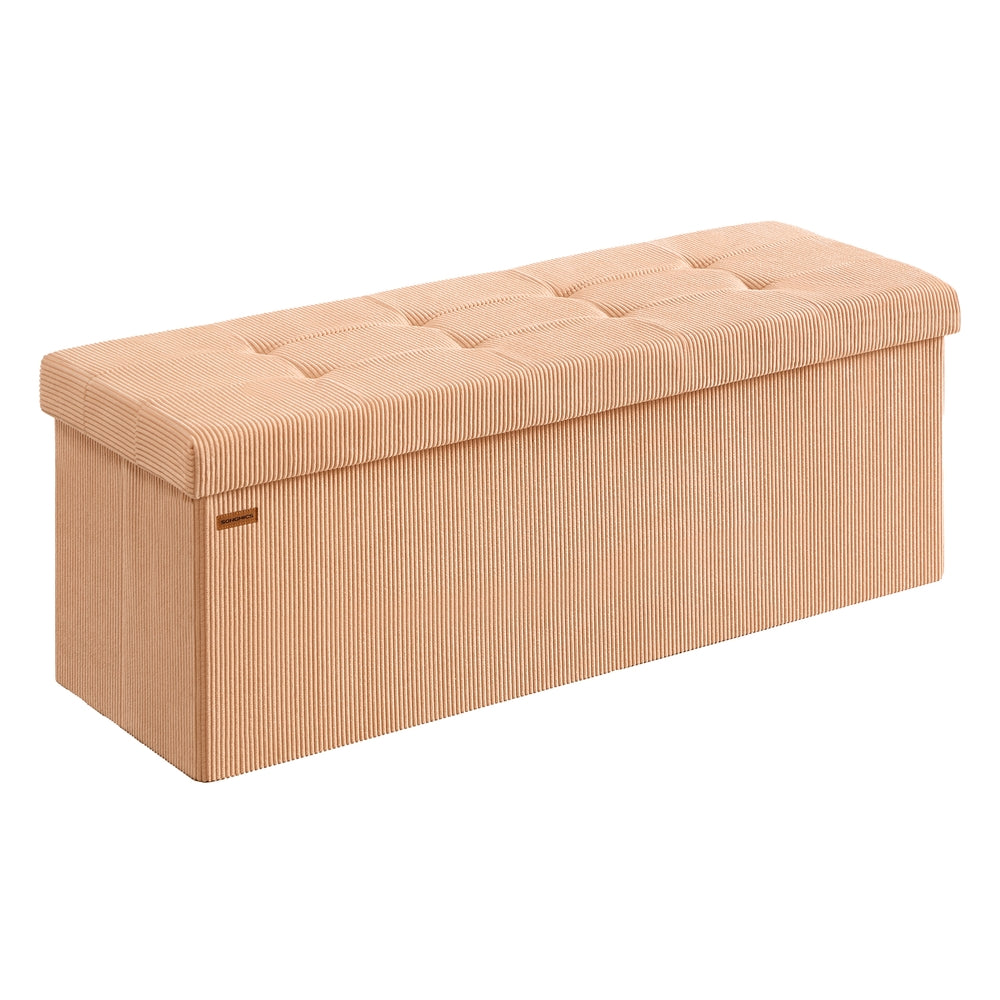 Foldable Storage Ottoman Bench With Foot Rest - product photo 01