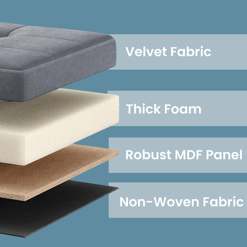 Foldable Storage Ottoman Footrest For Living Room Bedroom And Dorm - product photo 15