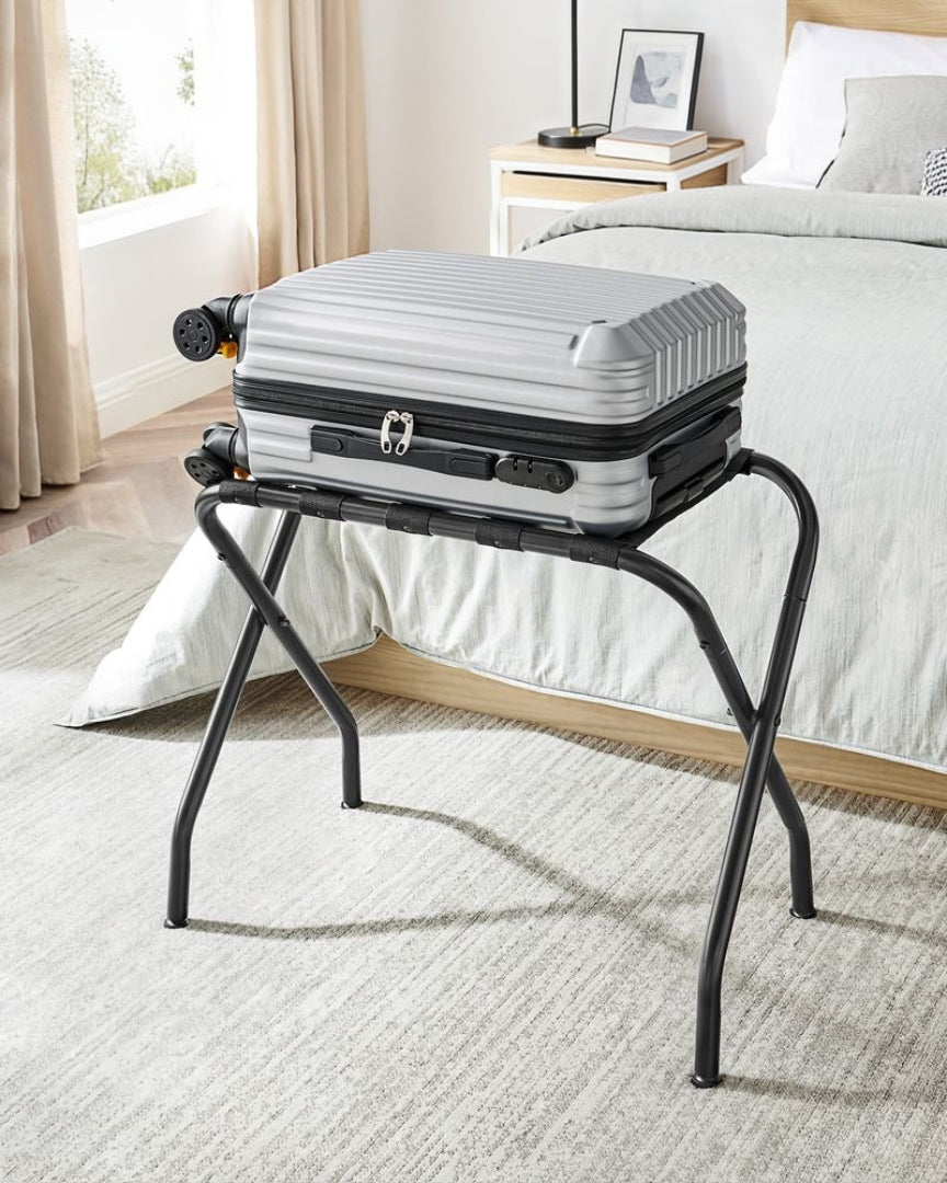 Folding Luggage Rack Steel Suitcase Stand For Guest Room – product view 15 | Ridgefield Furniture