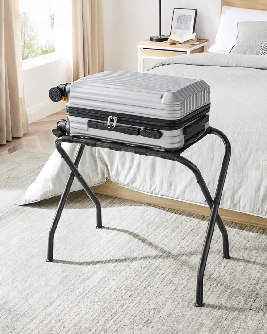 Folding Luggage Rack Steel Suitcase Stand For Guest Room – product view 16 | Ridgefield Furniture