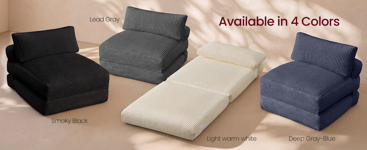 Folding Sofa Bed Convertible Chair Bed With Pillow Sleeper Chair - product photo 14
