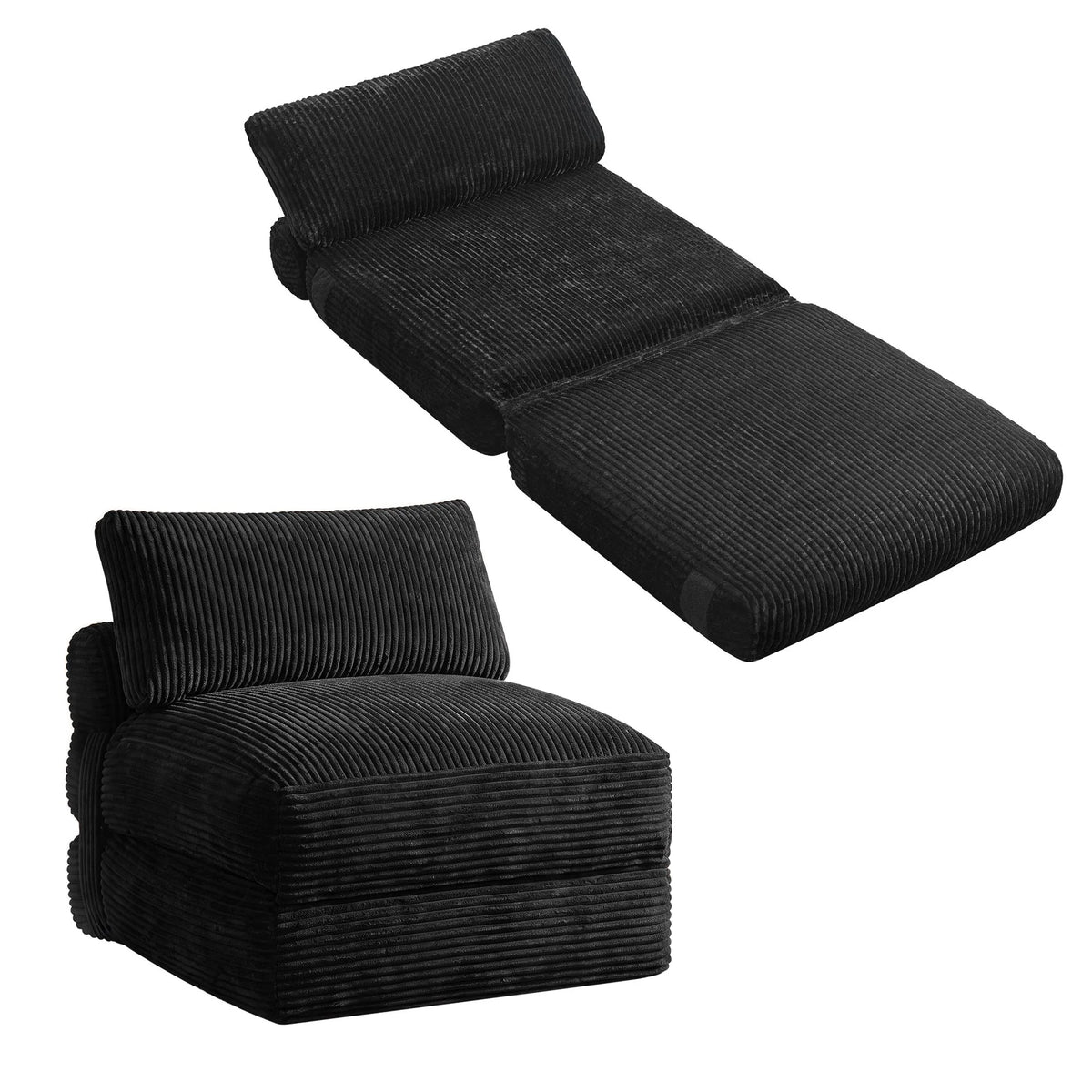 Folding Sofa Bed Convertible Chair Bed With Pillow Sleeper Chair - ULCS211B101S