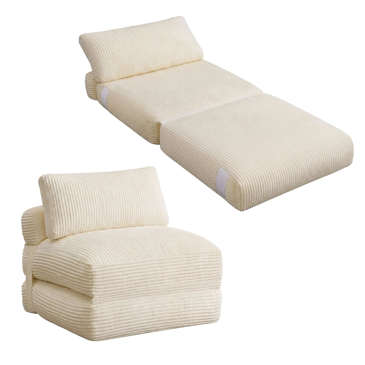 Folding Sofa Bed Convertible Chair Bed With Pillow Sleeper Chair - ULCS211W101S