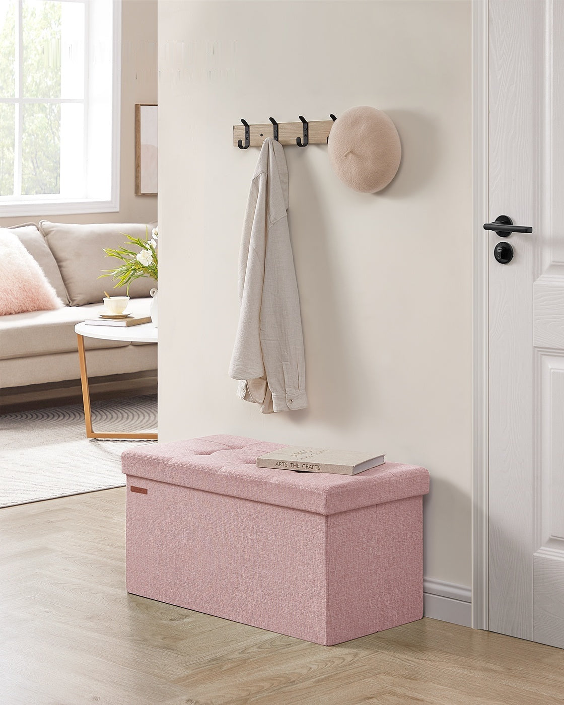 Folding Storage Ottoman Bench - product photo 34