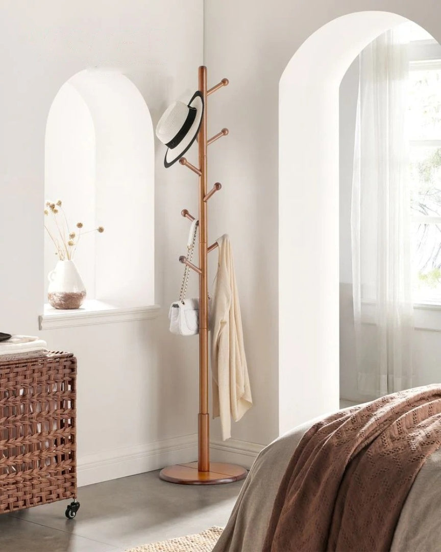 Solid Wood Coat Rack With 7 Hooks – product view 8 | Ridgefield Furniture