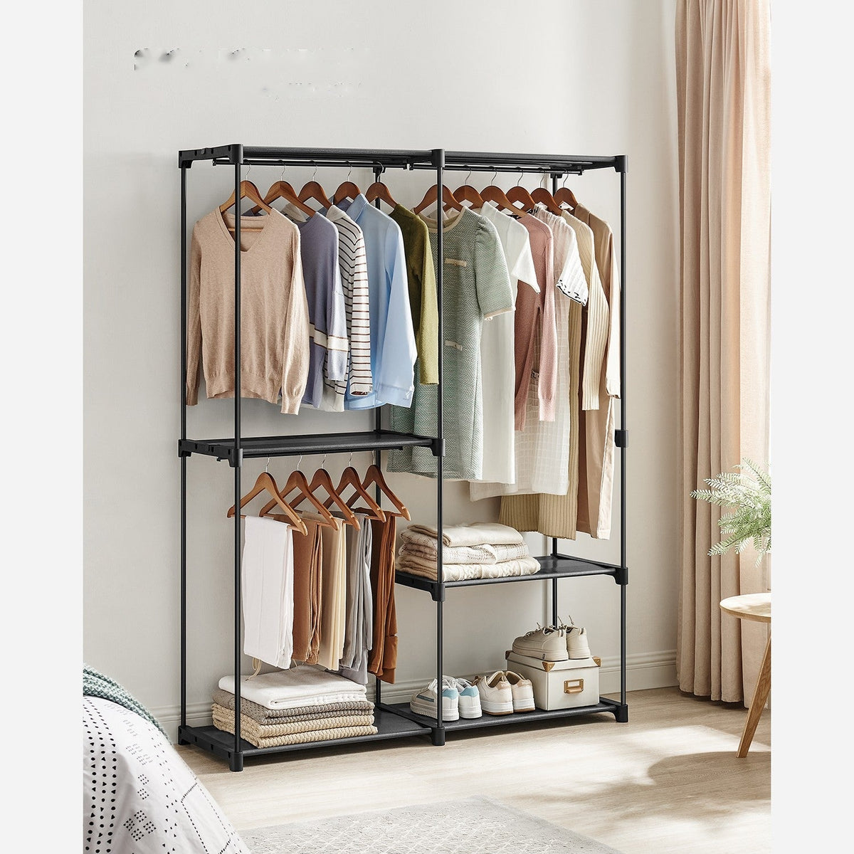 Freestanding Portable Closet With Shelves - product photo 34