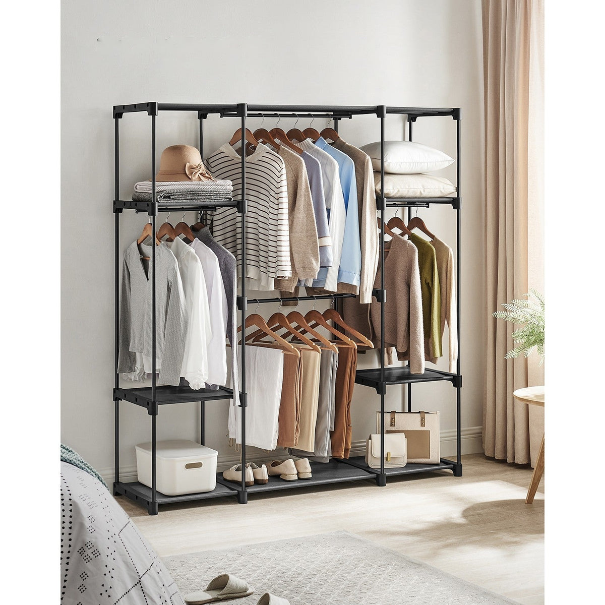 Freestanding Portable Closet With Shelves - product photo 49
