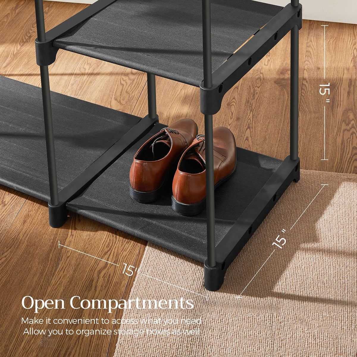 Freestanding Portable Closet With Shelves - product photo 68