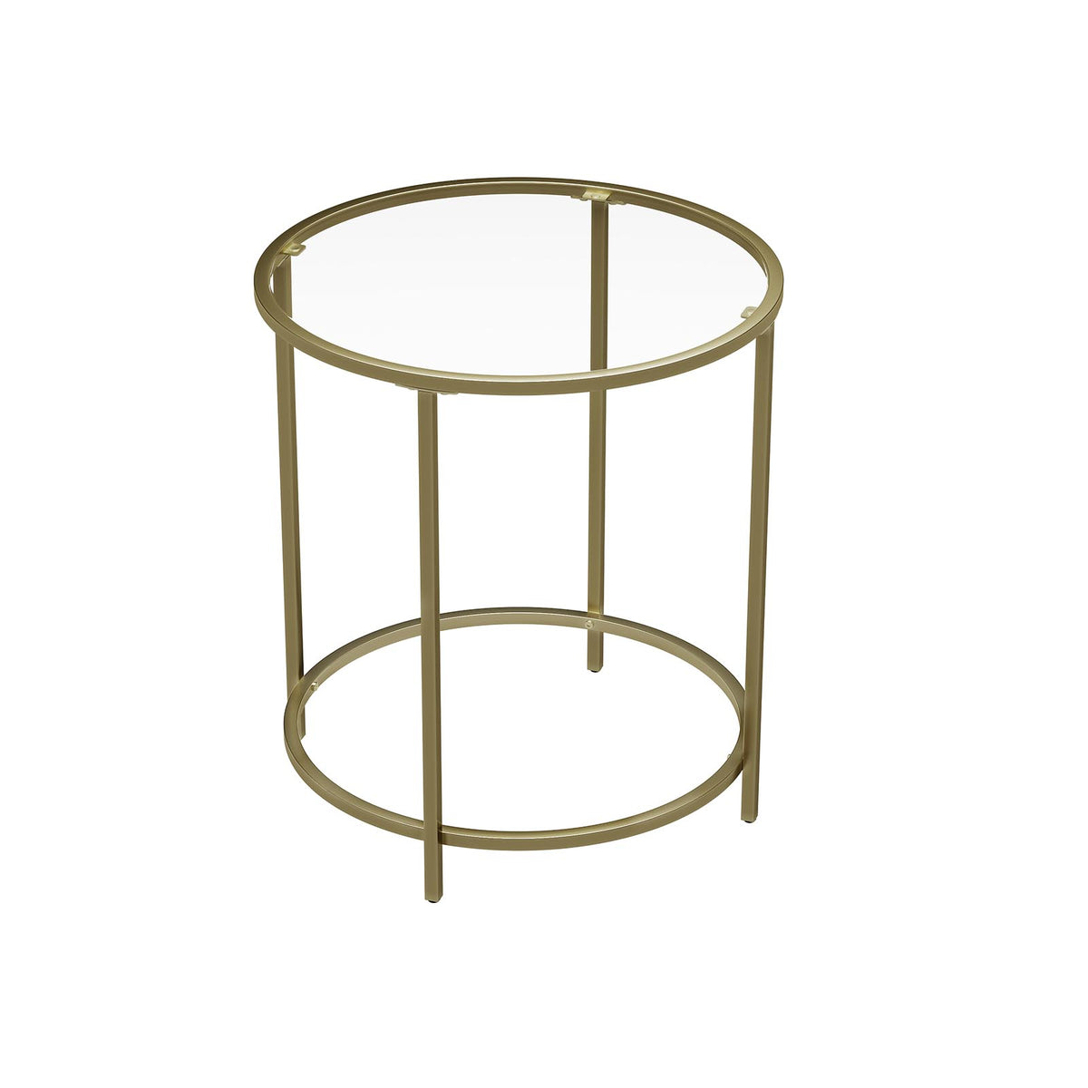 Glass End Table With Metal Frame - product photo 03