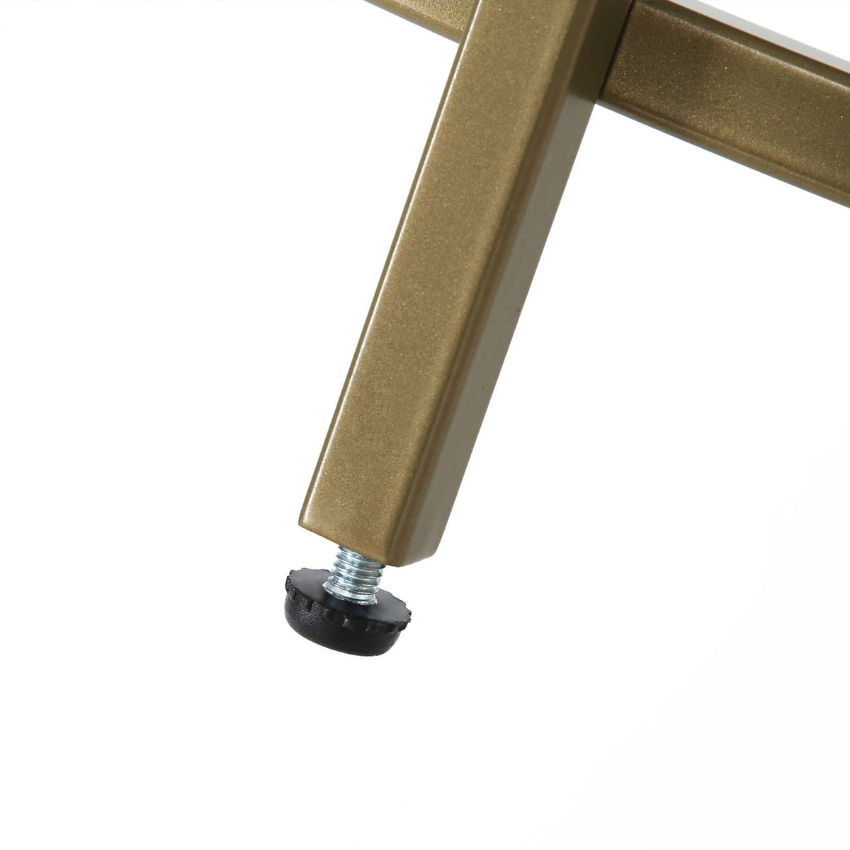 Glass End Table With Metal Frame - product photo 07