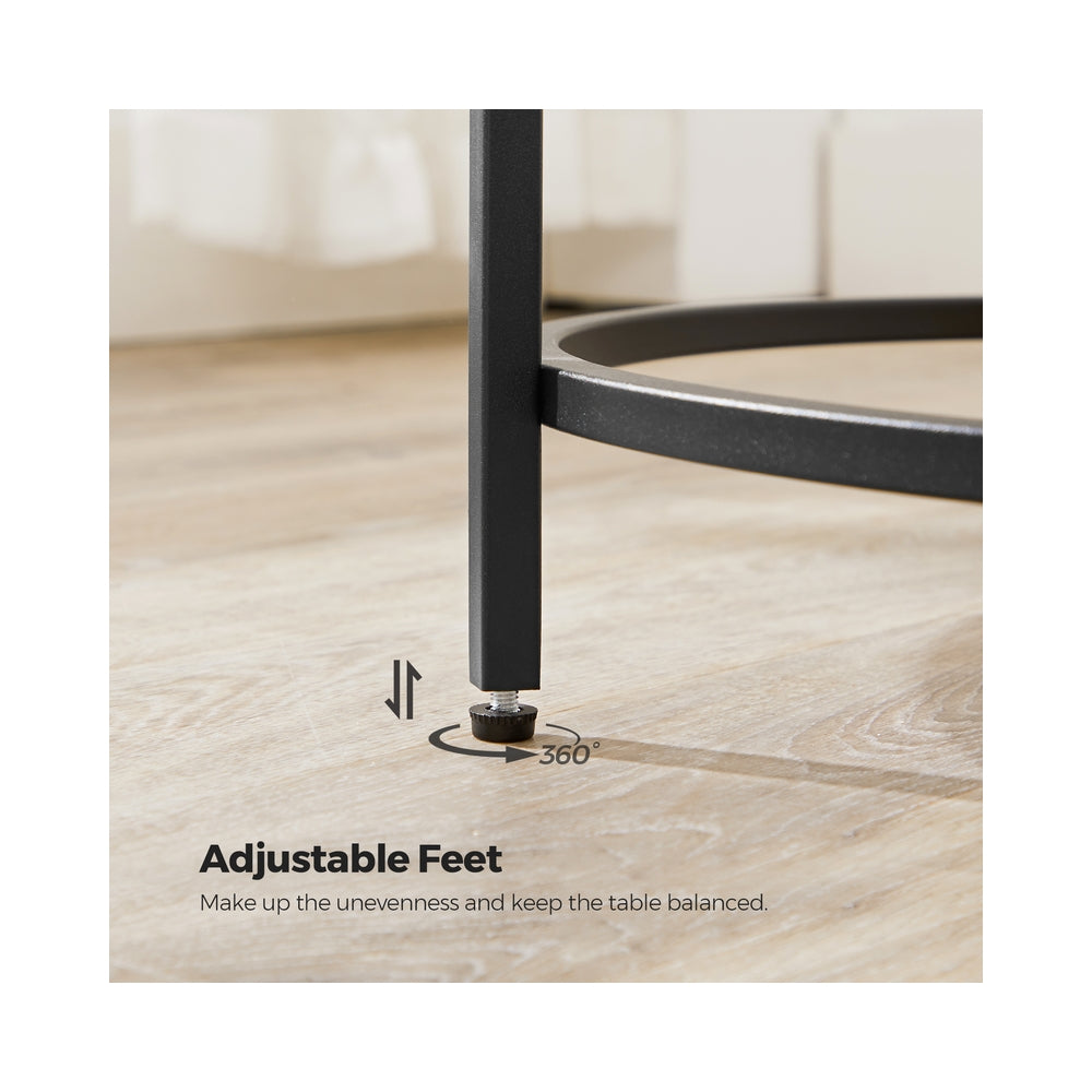 Glass End Table With Metal Frame - product photo 14