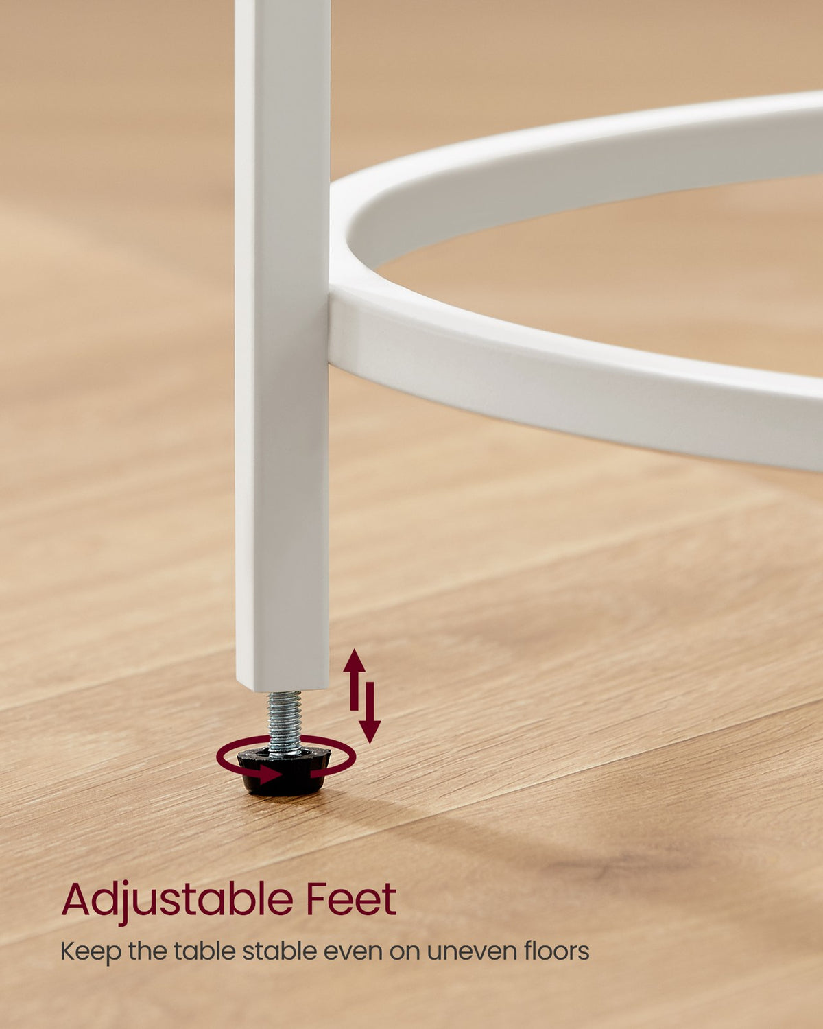 Glass End Table With Metal Frame - product photo 22