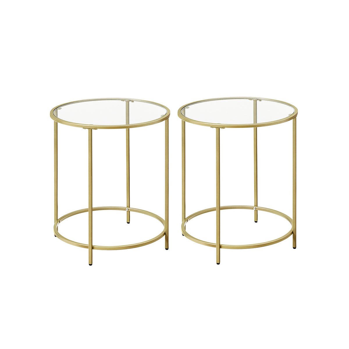 Glass End Table With Metal Frame - product photo 25