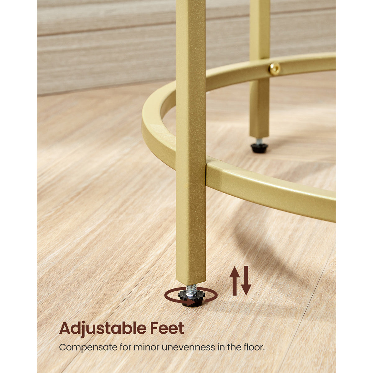 Glass End Table With Metal Frame - product photo 32