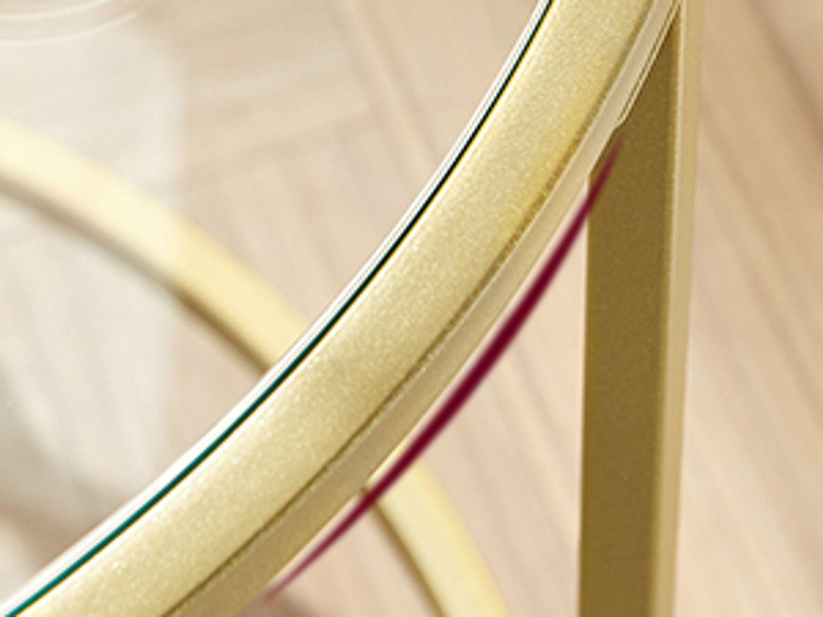 Glass End Table With Metal Frame - product photo 52