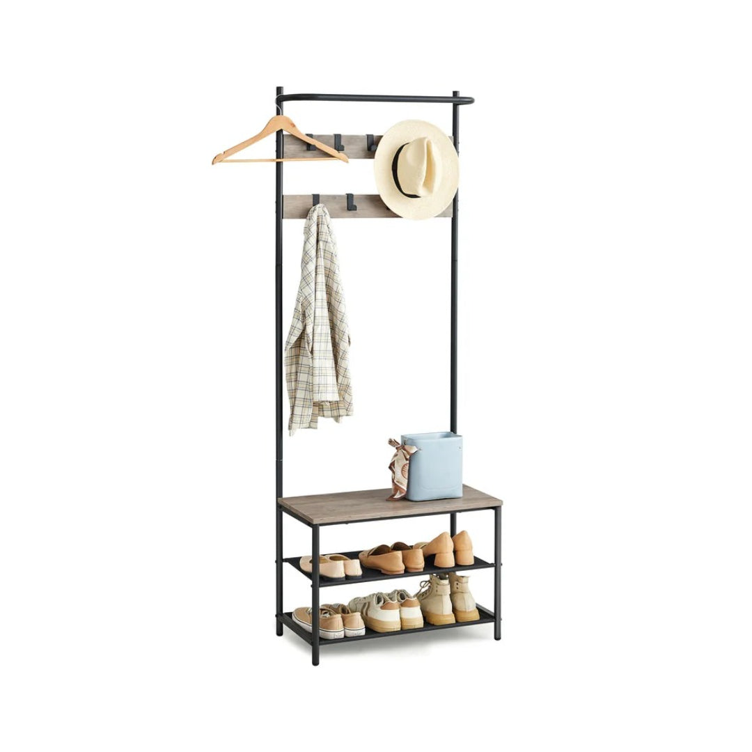 Hall Tree With Bench – product view 2 | Ridgefield Furniture