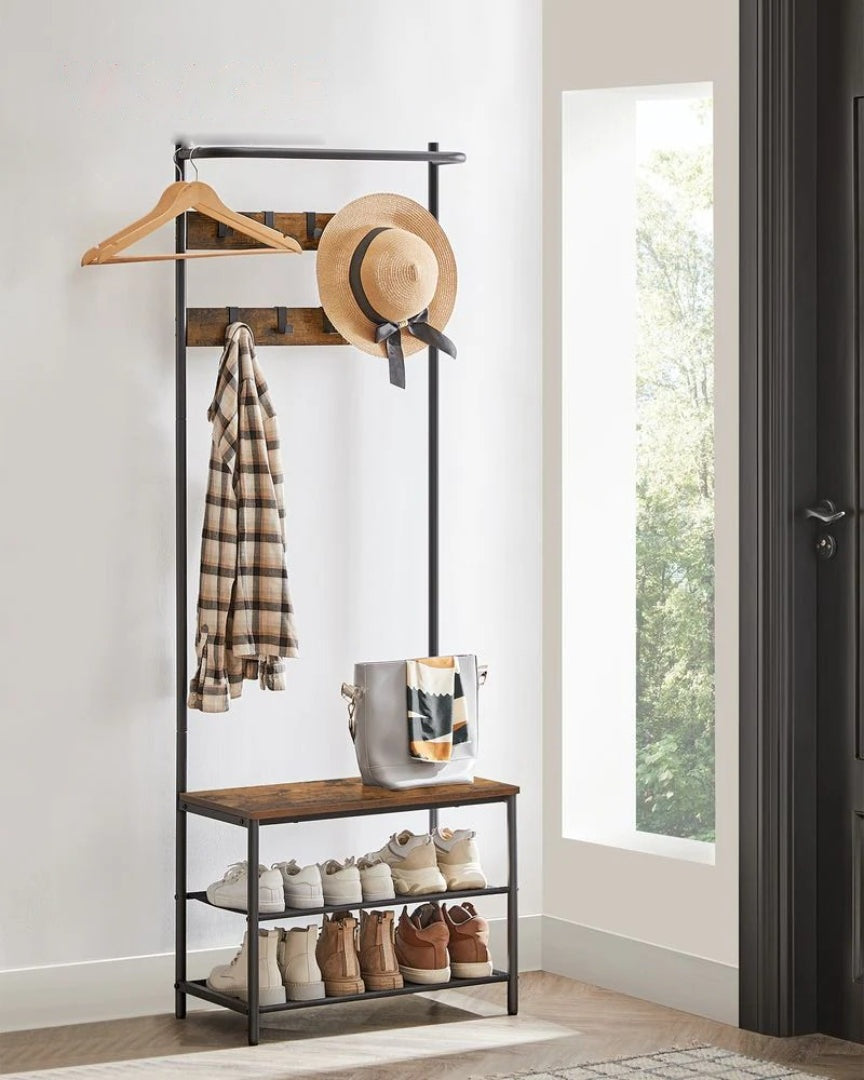 Hall Tree With Bench – product view 3 | Ridgefield Furniture
