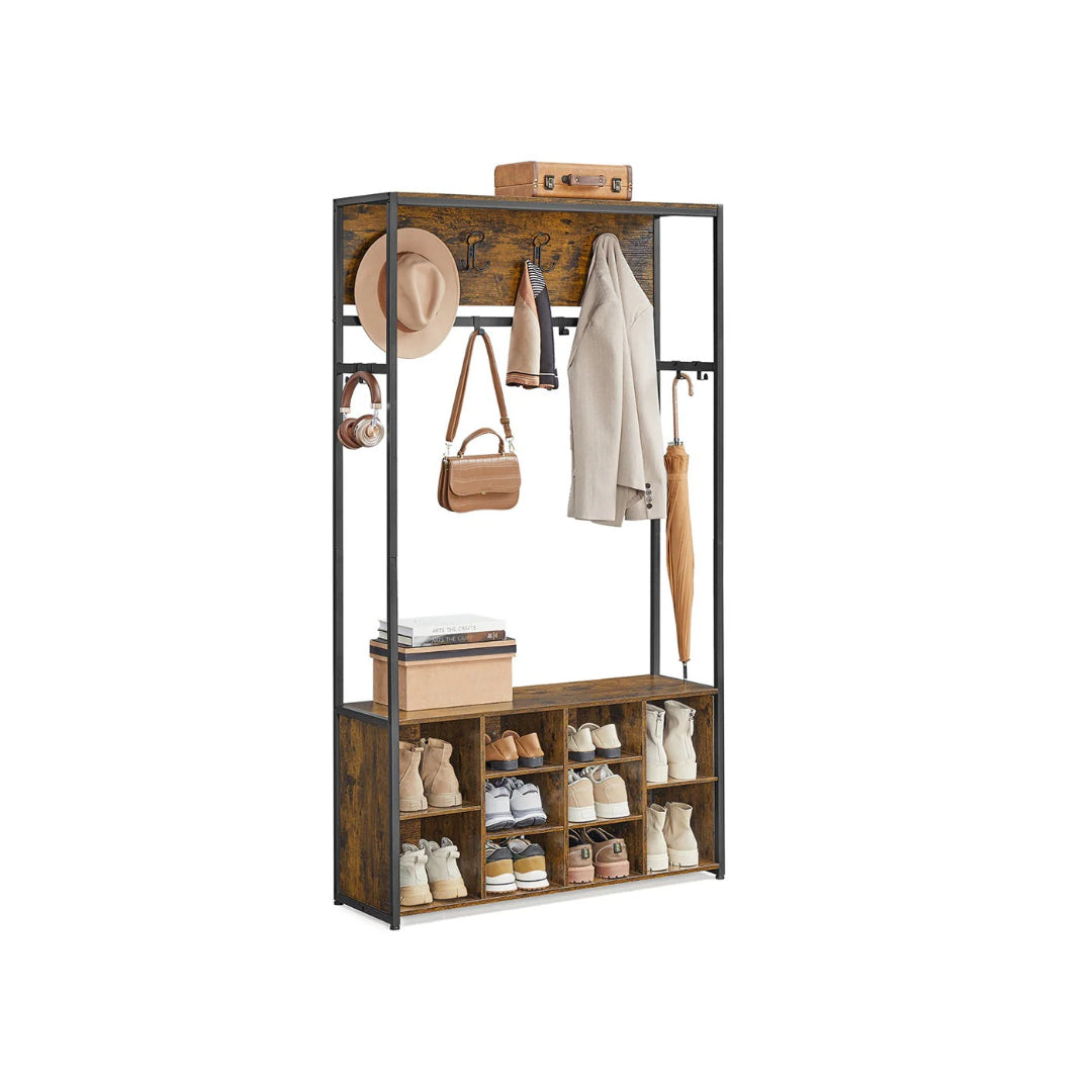 Hall Tree With Bench – product view 1 | Ridgefield Furniture