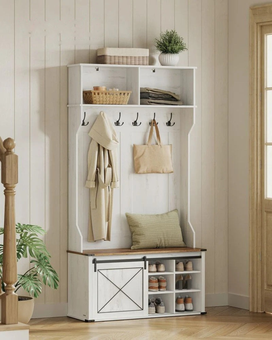 Hall Tree With Bench – product view 2 | Ridgefield Furniture