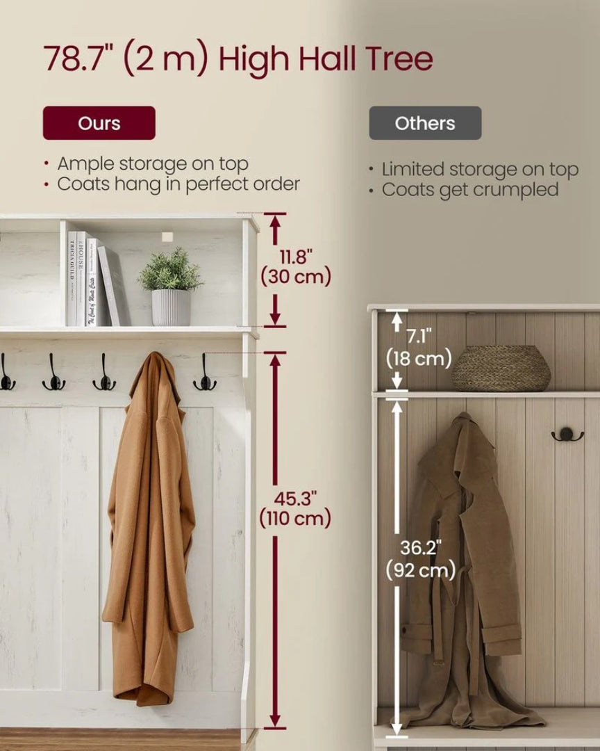 Hall Tree With Bench – product view 5 | Ridgefield Furniture