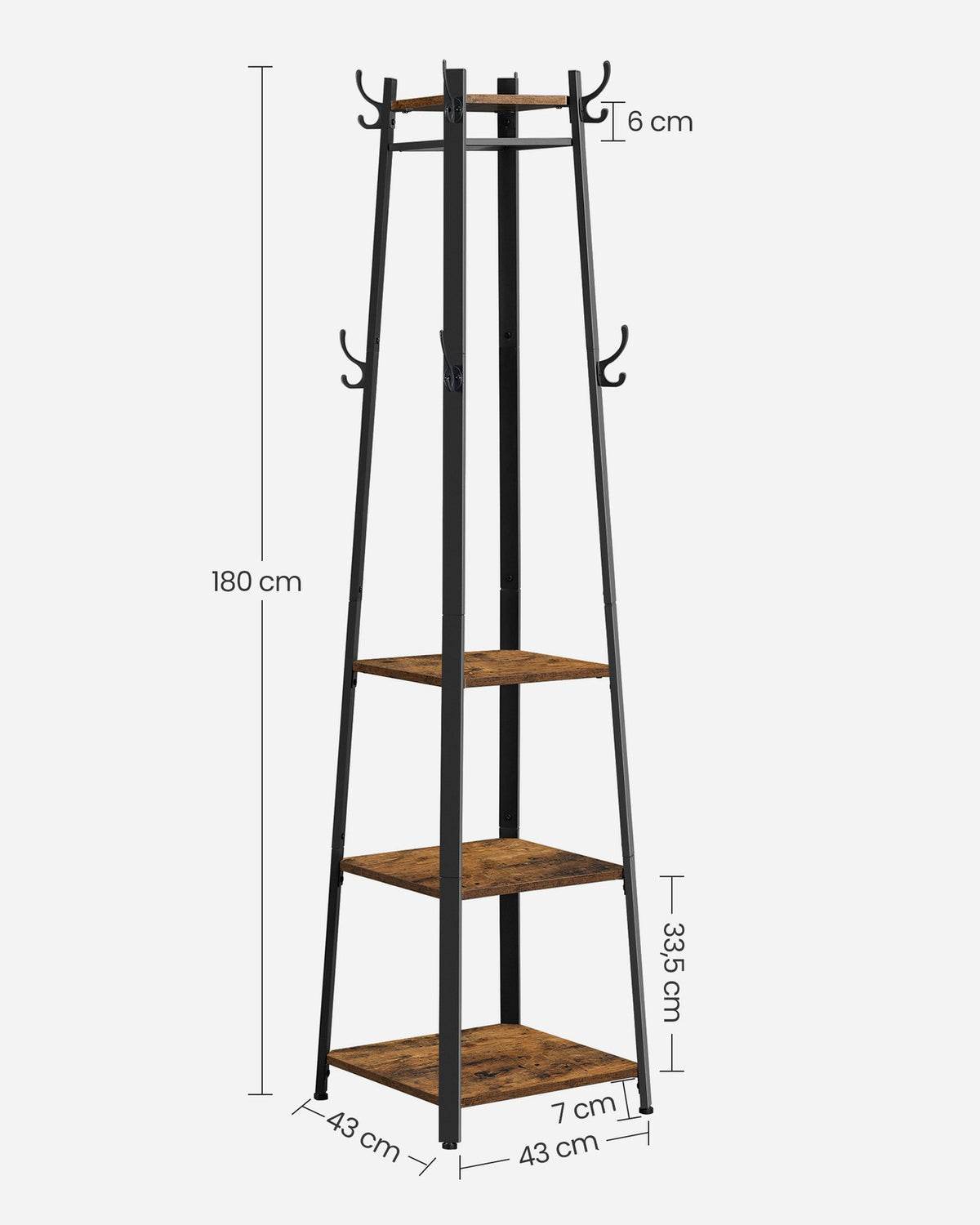 Hall Trees Free Standing With Hooks - product photo 23