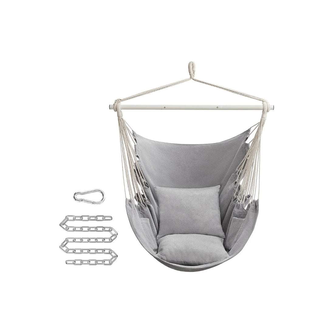 Hammock Chair With Cushions Hanging Swing Chair 330lb Capacity – product view 1 | Ridgefield Furniture