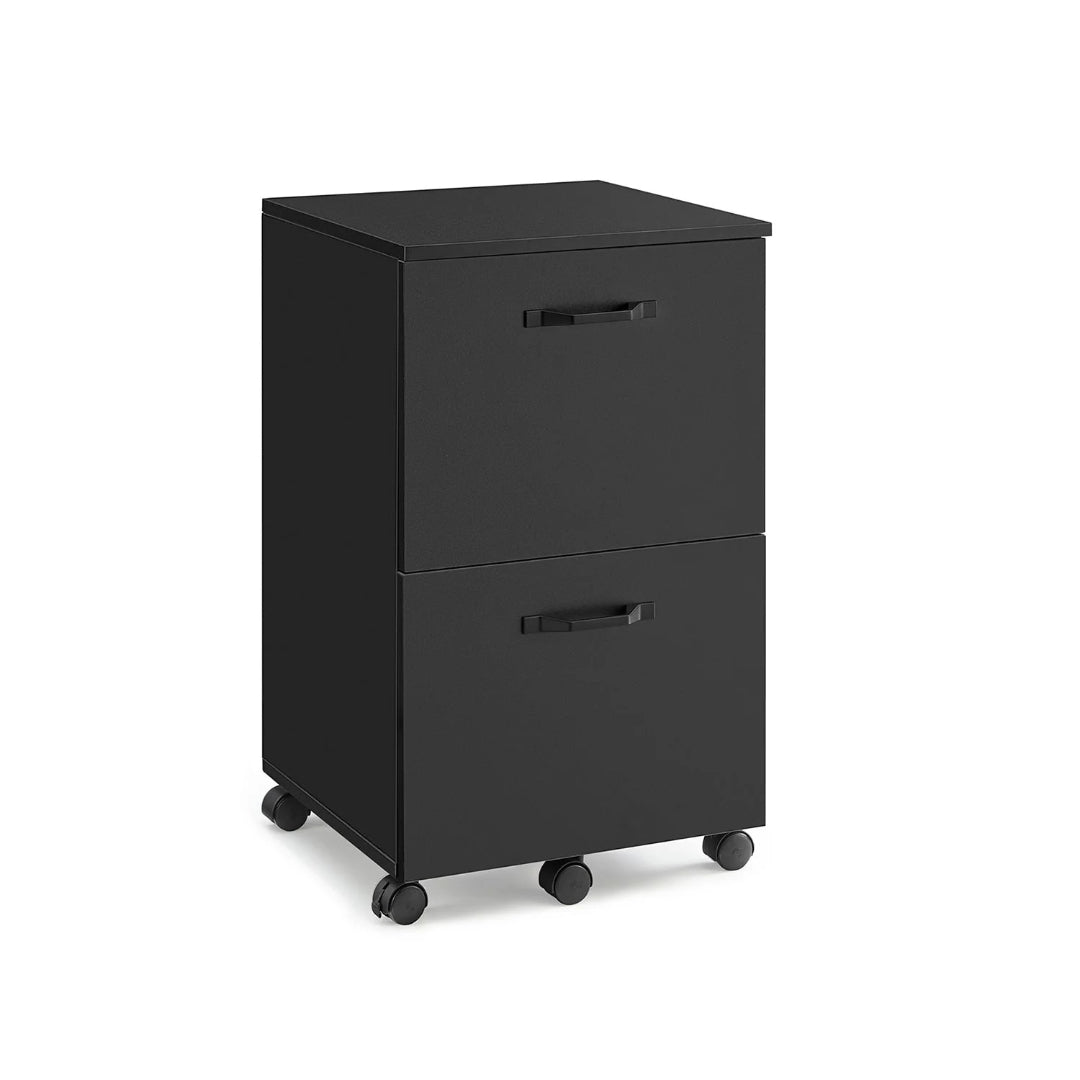 2 Drawer Rolling File Cabinet With Lockable Wheels – product view 2 | Ridgefield Furniture