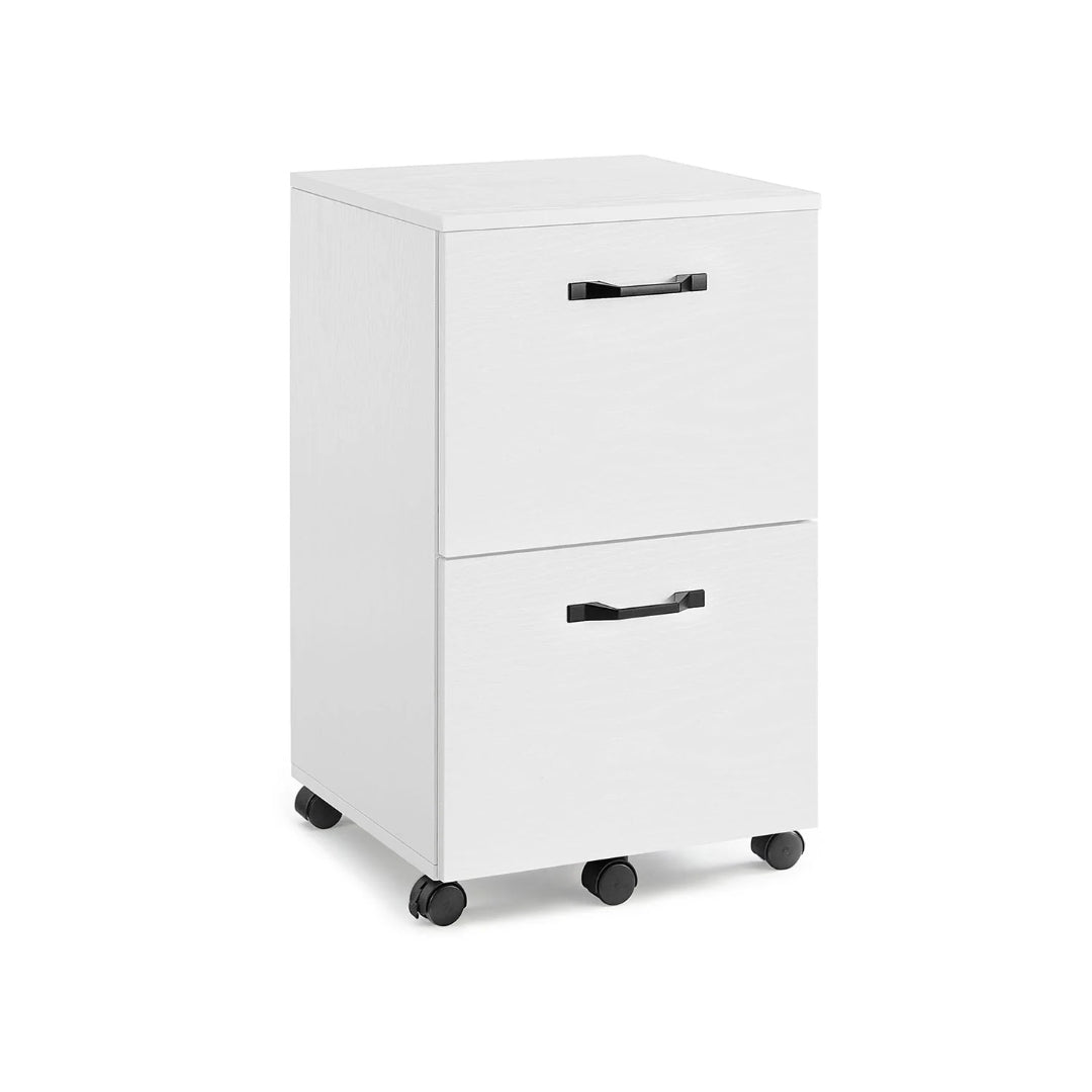 2 Drawer Rolling File Cabinet With Lockable Wheels – product view 3 | Ridgefield Furniture