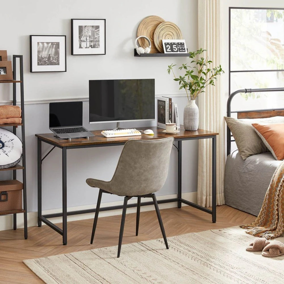 55 Inch Writing Desk For Home Office With Metal Frame – product view 3 | Ridgefield Furniture