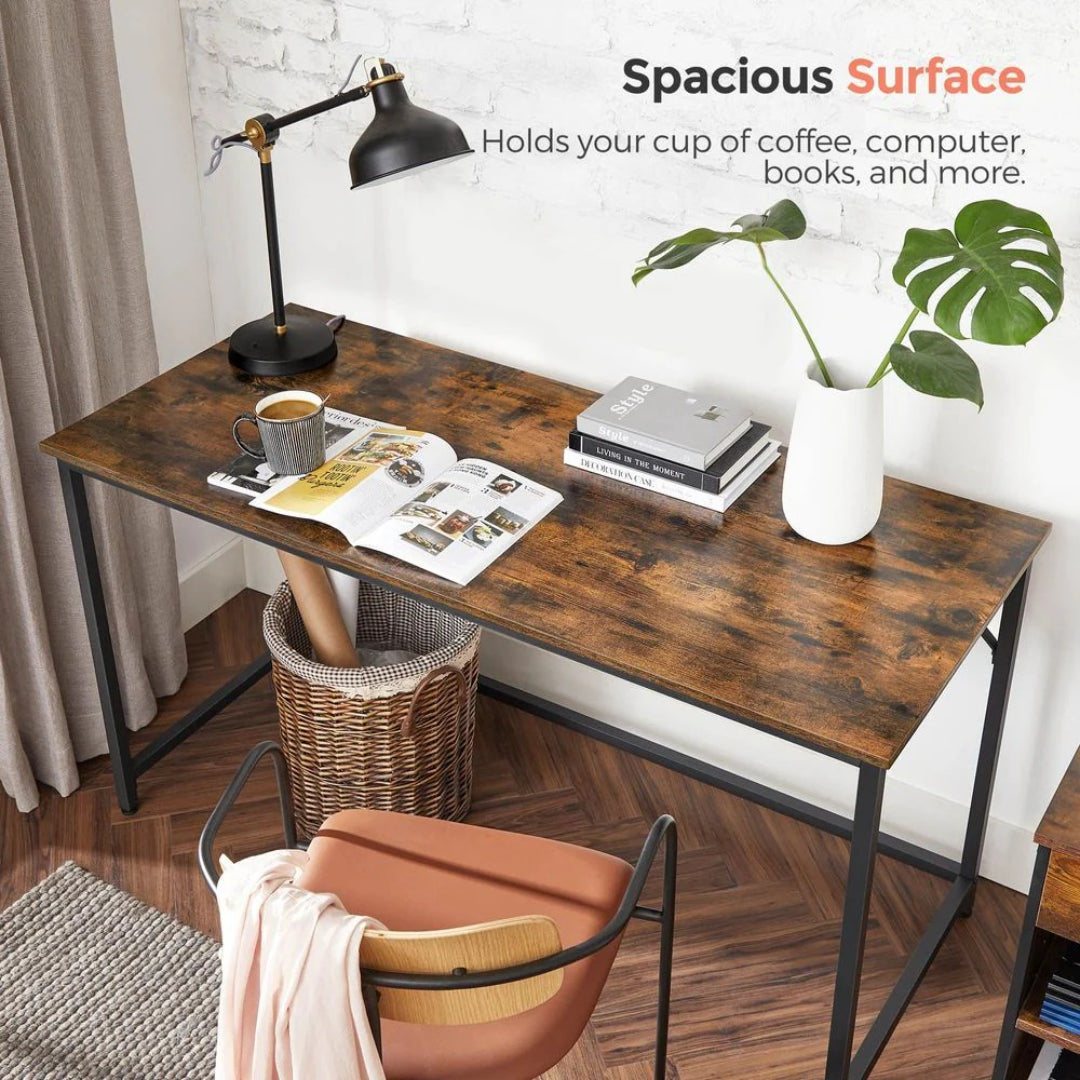 55 Inch Writing Desk For Home Office With Metal Frame – product view 6 | Ridgefield Furniture