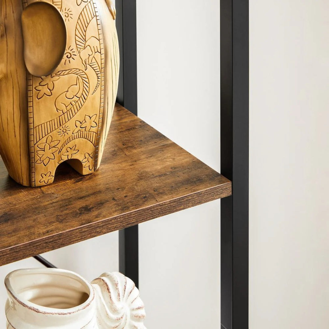 6 Tier Narrow Bookcase With Steel Frame – product view 11 | Ridgefield Furniture