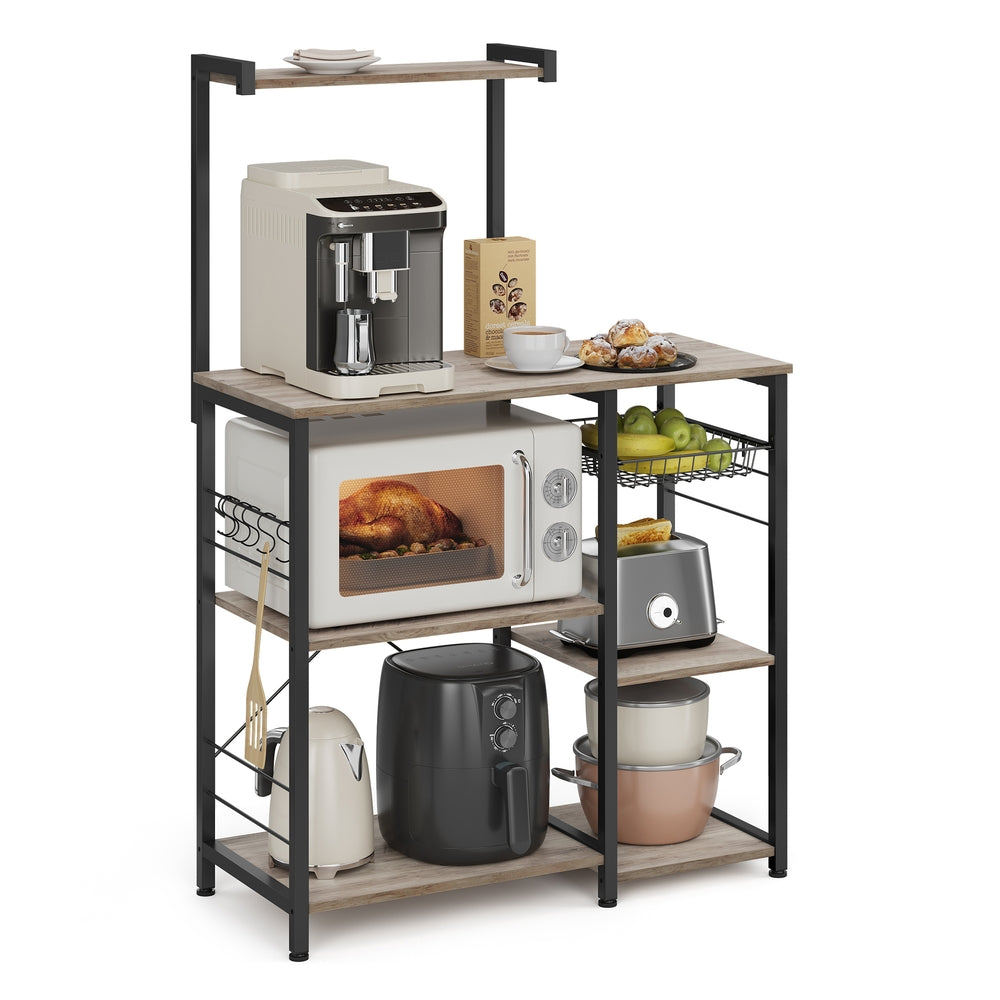 Industrial Brown Baker’s Rack With Shelves - product photo 09
