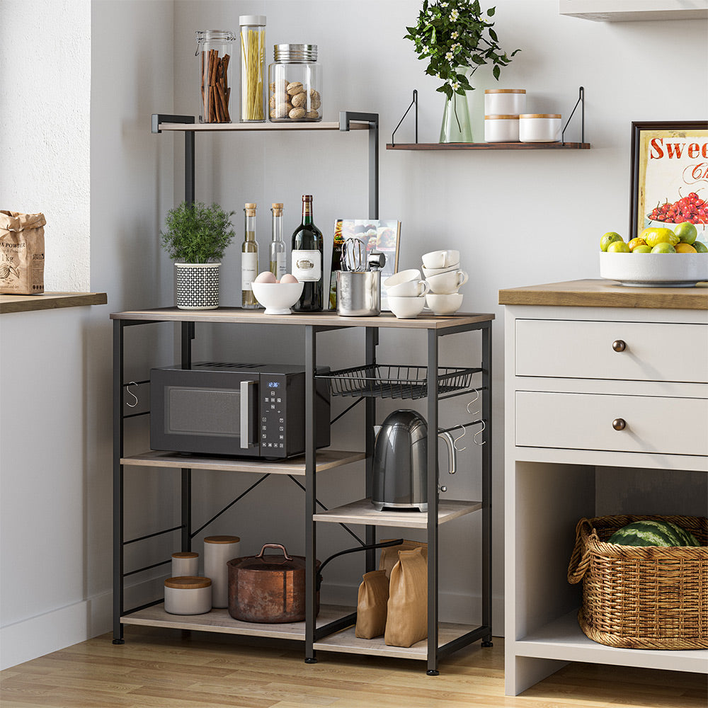 Industrial Brown Baker’s Rack With Shelves - product photo 10