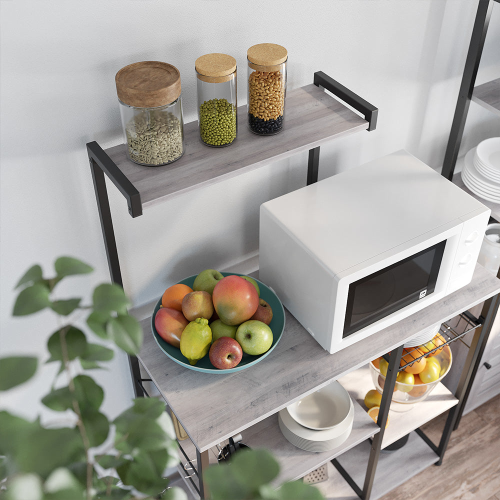 Industrial Brown Baker’s Rack With Shelves - product photo 12