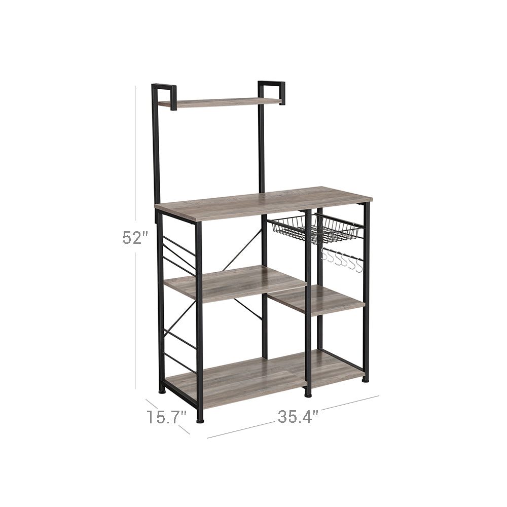 Industrial Brown Baker’s Rack With Shelves - product photo 14