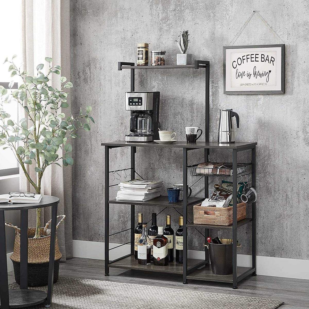 Industrial Brown Baker’s Rack With Shelves - product photo 17