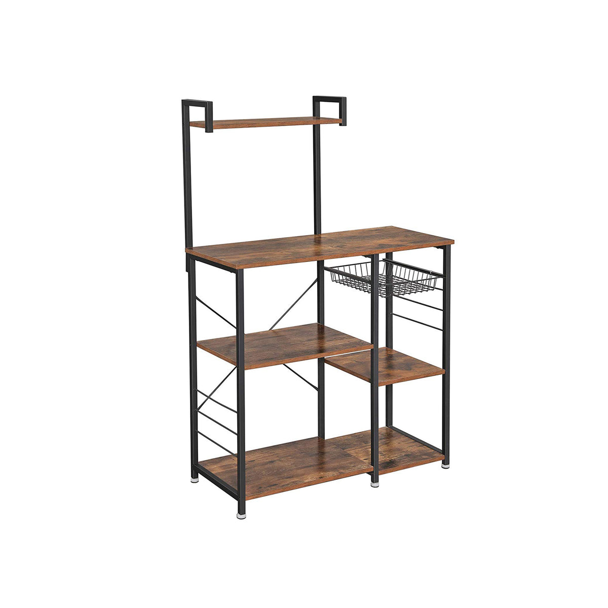 Industrial Brown Baker’s Rack With Shelves - product photo 24