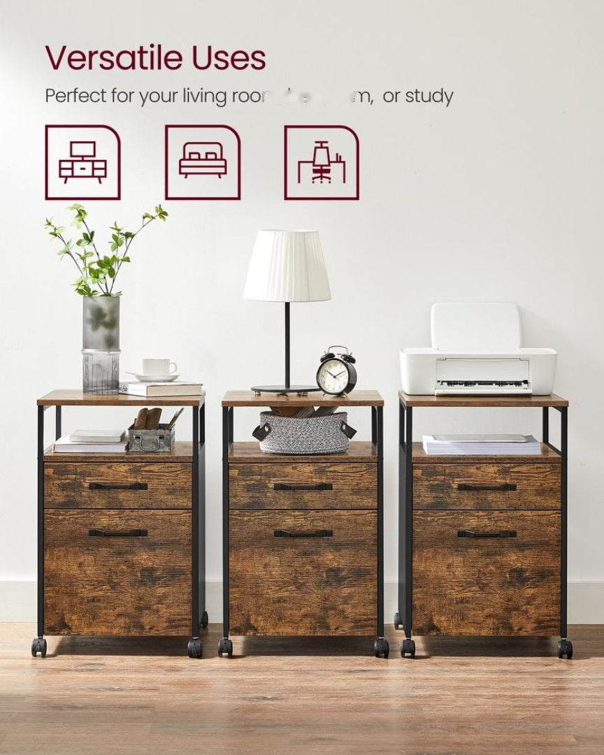 Mobile Filing Cabinet With Wheels – product view 7 | Ridgefield Furniture