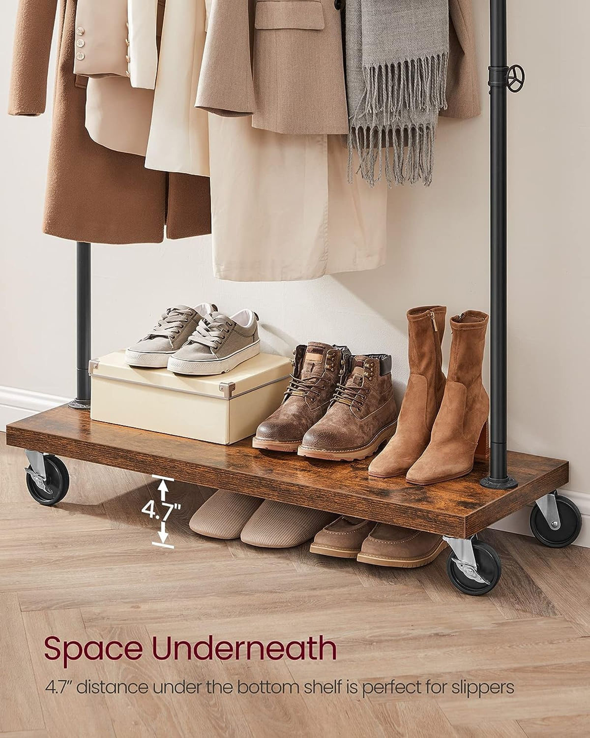 Industrial Pipe Garment Rack - product photo 08