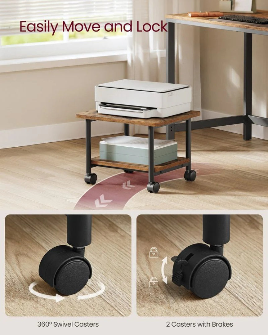 Under Desk Printer Stand With Wheels – product view 7 | Ridgefield Furniture