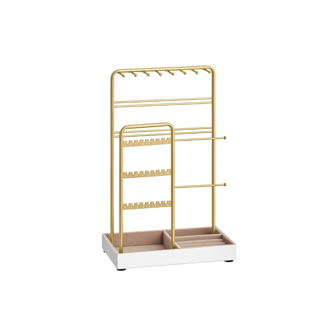 Jewelry Holder Stand With Metal Frame And Velvet Tray – product view 1 | Ridgefield Furniture
